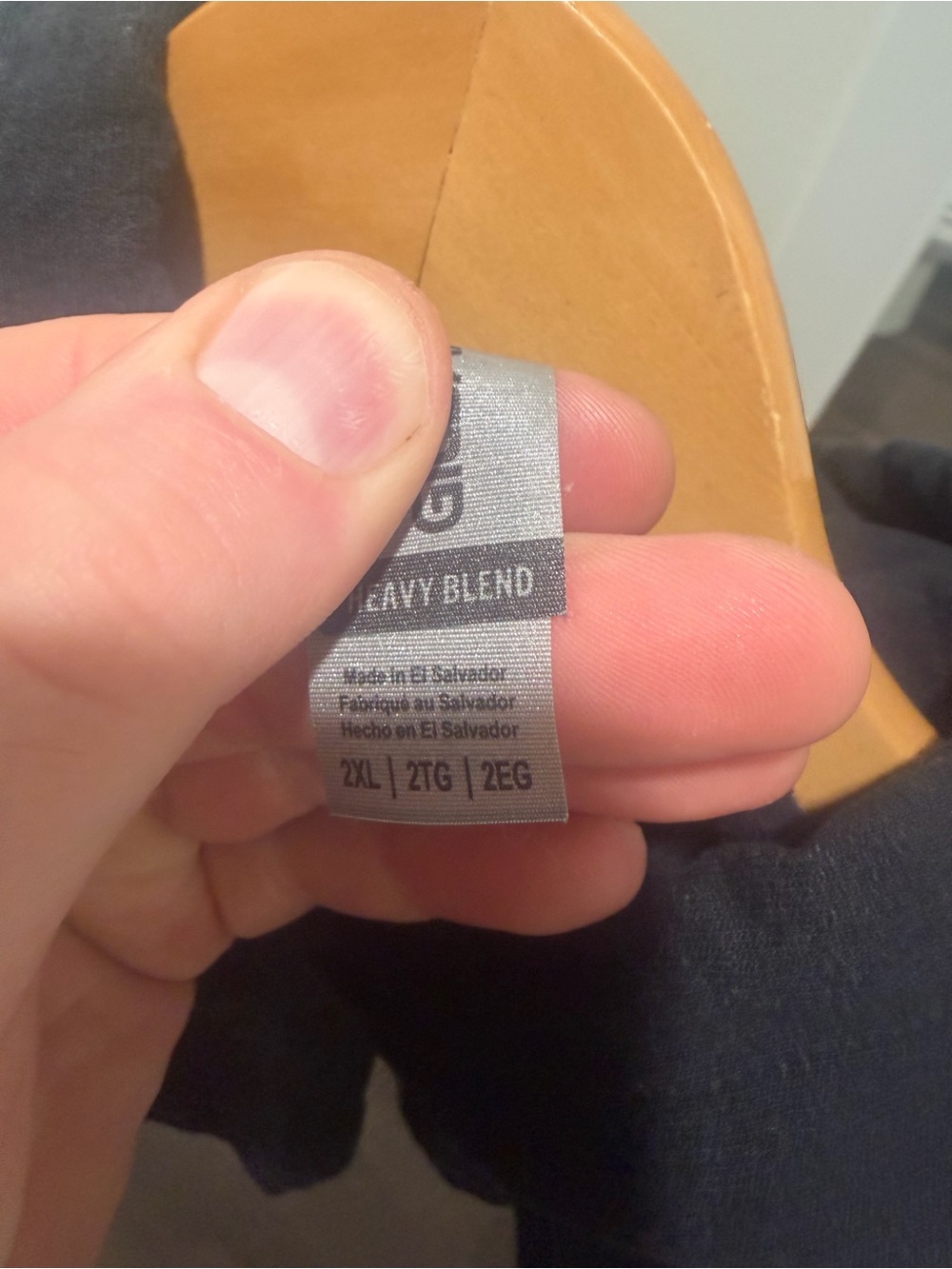 Gildan Black Hoodie with White 'Anti Biden Social Club' Graphic - Picture 3 of 3